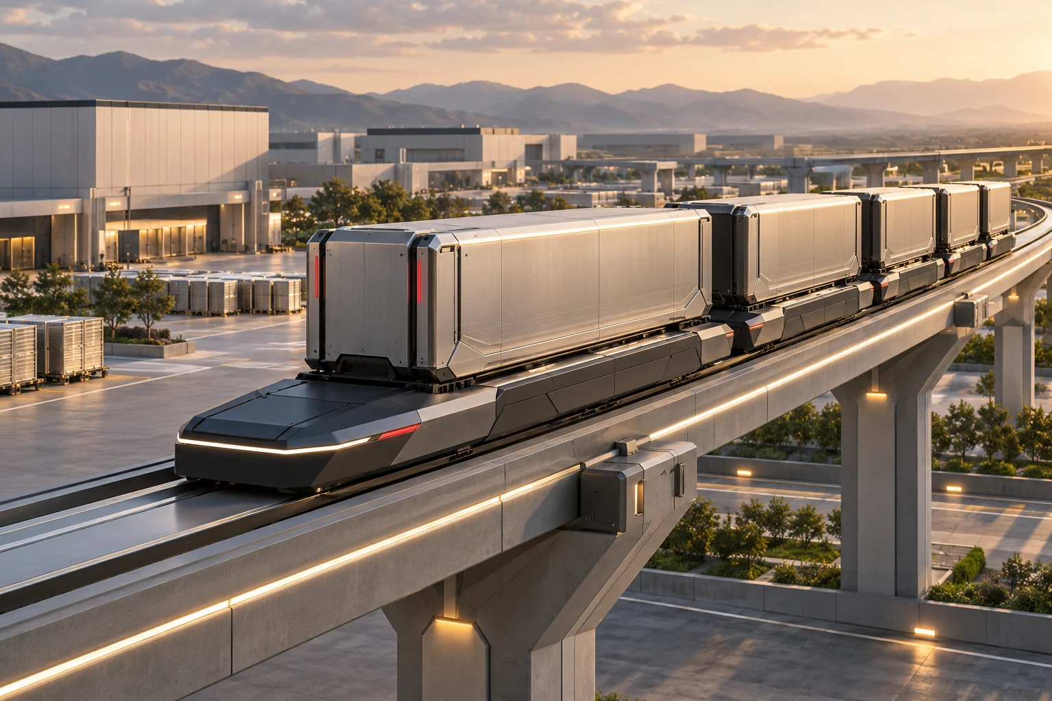 Maglev Cargo design visualization