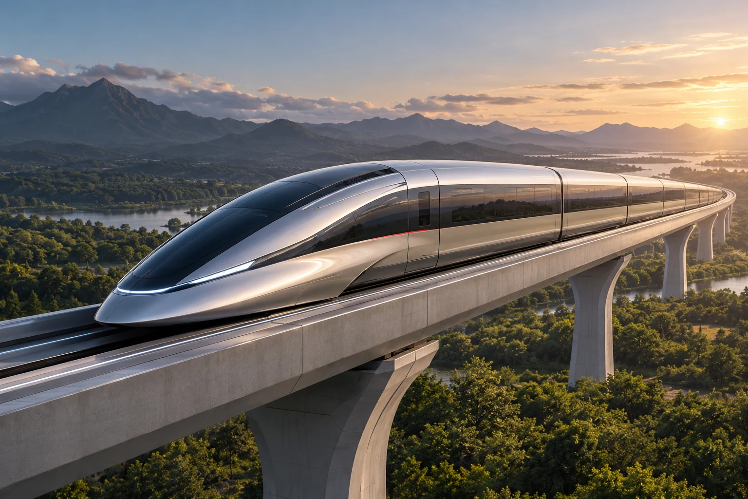 Maglev Intercity design visualization